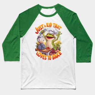 Culinary Frog: Frogtastic Blender Magic Baseball T-Shirt